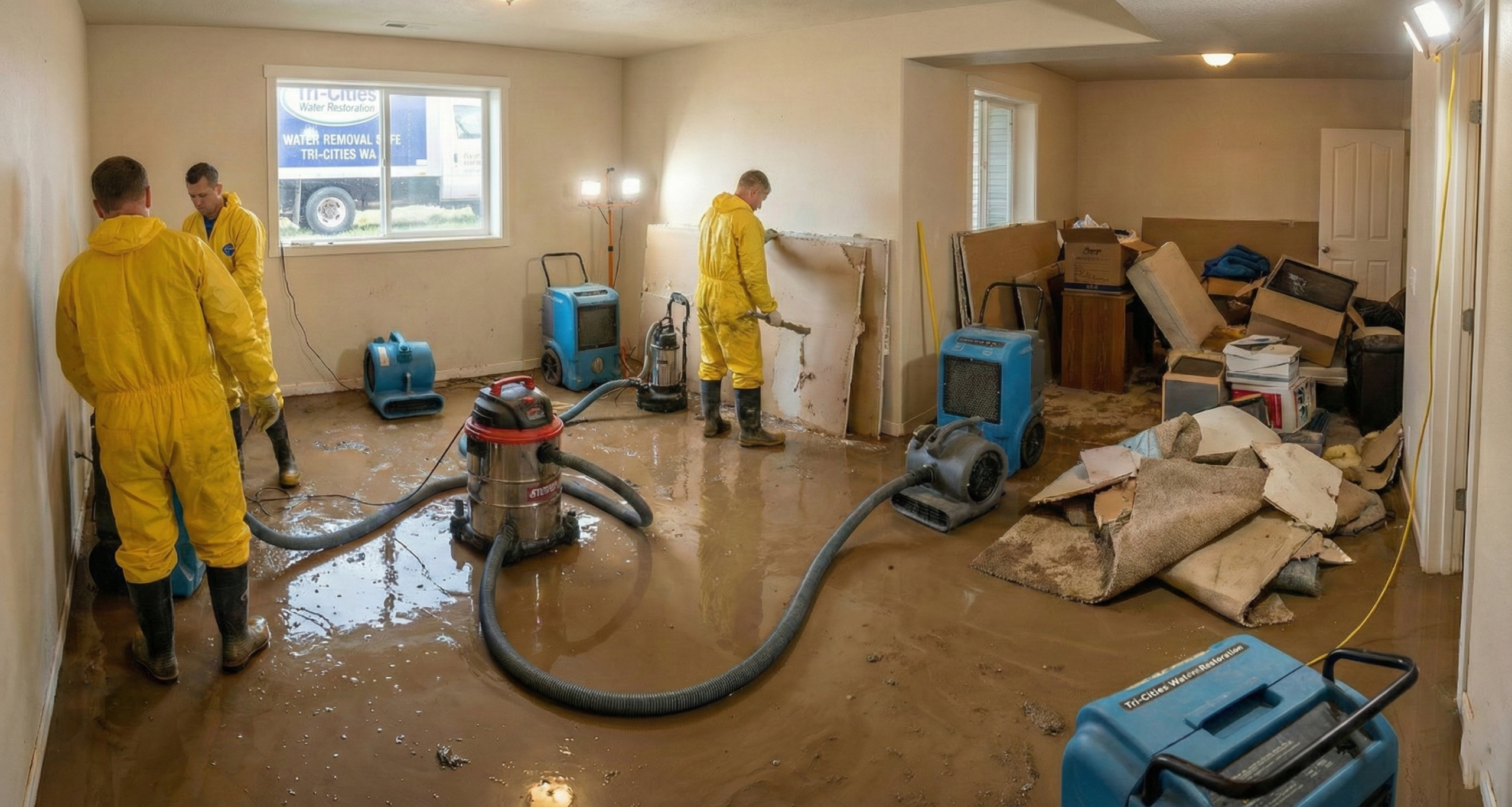 Flood cleanup and water removal in Tri-Cities WA